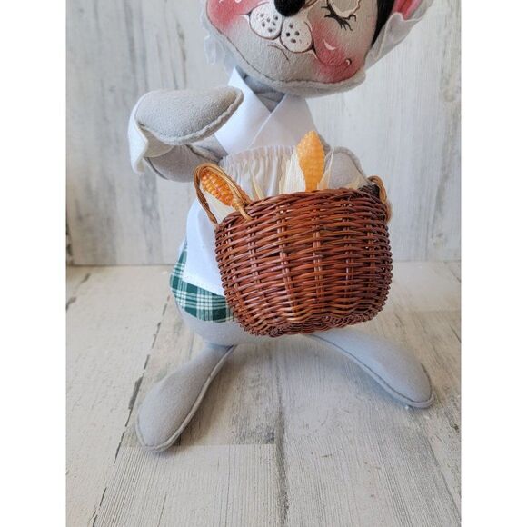 Annalee 1992 Pilgrim mouse girl 13" fall doll corn pumpkin mice - Picture 2 of 12